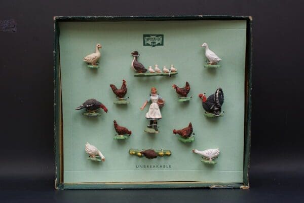 SOLD Herald Farm Box Set with Poultry [13 pieces]