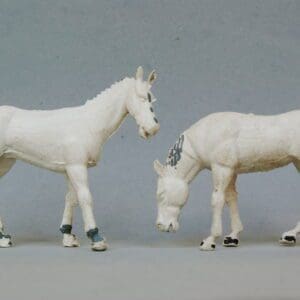 SOLD Crescent Farm Models Horses - Scarce WHITE Plastic