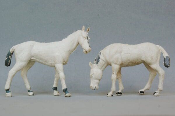 SOLD Crescent Farm Models Horses - Scarce WHITE Plastic
