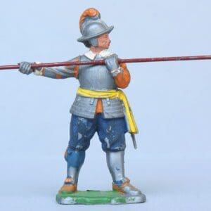 SOLD ECW Roundhead Pikeman - Dull Silver Plastic