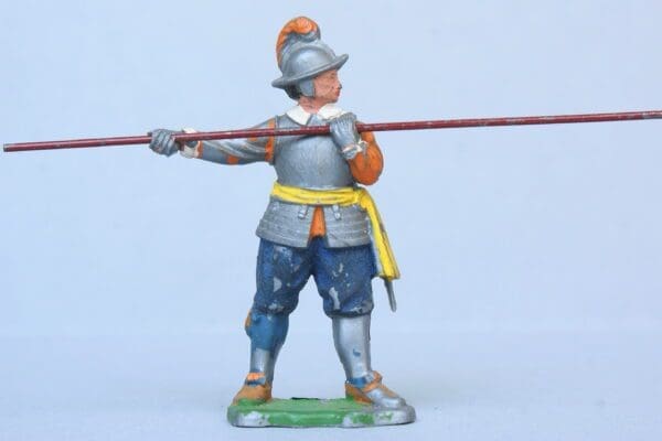 SOLD ECW Roundhead Pikeman - Dull Silver Plastic