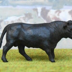 SOLD Herald Black Bull with Ring in Nose