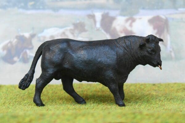 SOLD Herald Black Bull with Ring in Nose