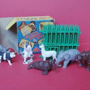 SOLD Timpo Zoo Cages & Animals No.13