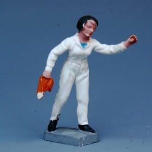 SOLD Britains Garage Attendants - Girl Cleaning
