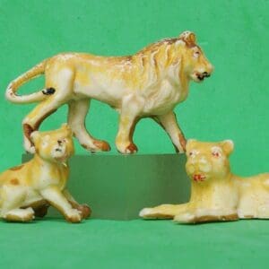 SOLD Cherilea Zoo Models Lion Family - Matching Set!