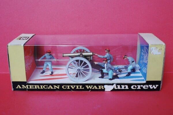 SOLD Britains ACW Confederate Gun Team - Window Box Set