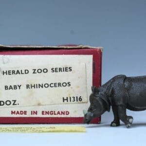 SOLD Herald Zoo Series Baby Rhino 'Rahere' Trade Box!