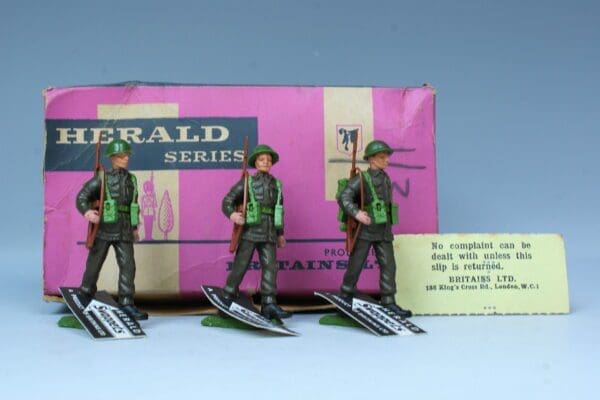 SOLD Swoppet Khaki Infantry Marching (Tags) Trade Box