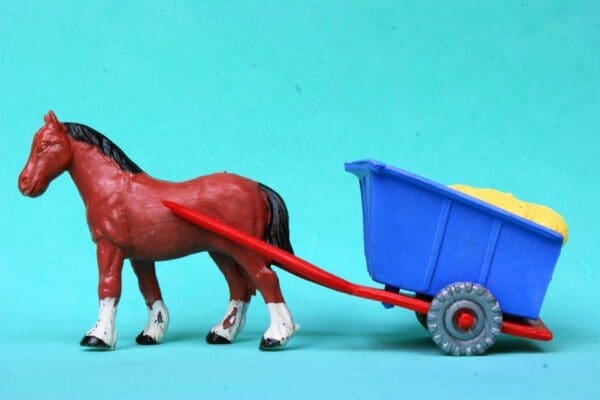 SOLD Speedwell Rare Farm Horse & Cart - ROYAL BLUE Variant