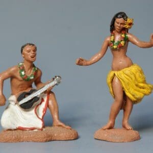 Herald Pair of Hawaiian Dancers - Reduced Paint