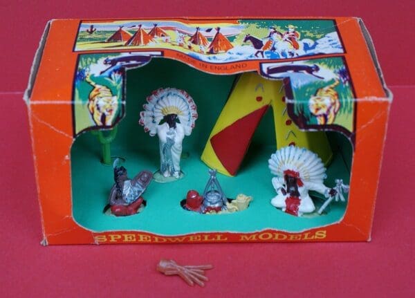 Speedwell Camp-fire Indians - Window Box RARE!