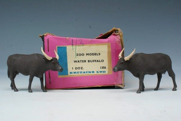SOLD Herald Zoo Series Water Buffalo - Tatty Trade Box