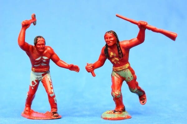 SOLD Marx Swansea 'Skinny' Indians - Factory Painted