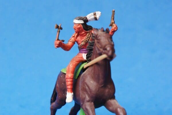 SOLD Deetail Mounted Apache Indian #1