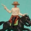 SOLD Timpo 1st Series Mounted Twin Guns Cowboy - Big Hat