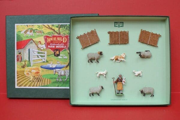 SALE! Herald Farm (Repro) Box Set, Shepherd, 11 Pieces
