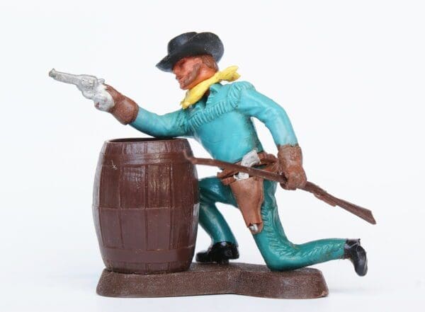 SOLD Swoppet 2nd Series Cowboy Firing from Cover