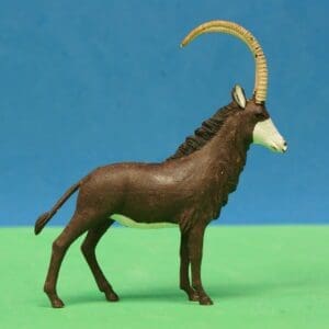 SOLD Britains Zoo Series Sable Antelope - BUFF Horns