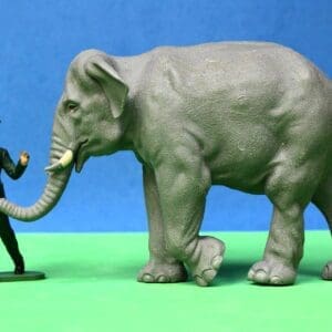 SOLD Britains Zoo Series Indian Elephant & Keeper