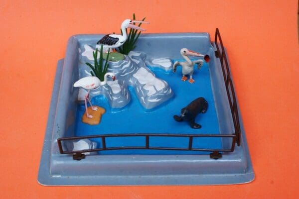 SOLD Britains Zoo Series - Tropical Pool, Seal, Flamingo etc