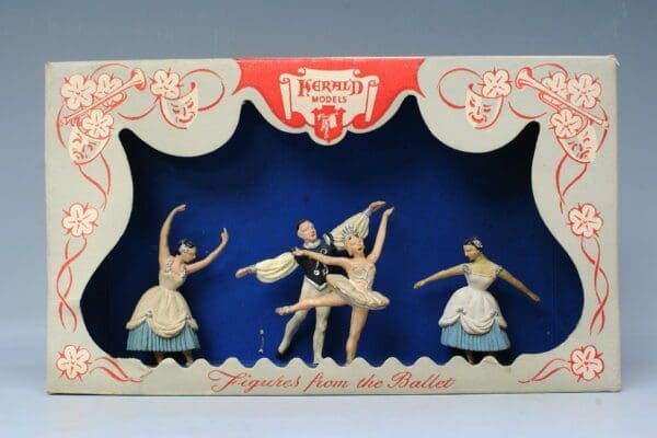 SOLD Herald 'Zang' BLUE Ballet Dancers Display Carton