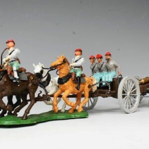 SOLD Britains ACW Confederate Gun Team & Limber