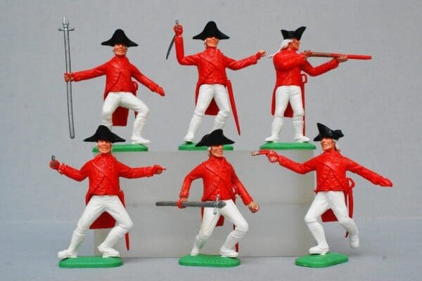 SOLD Timpo AWI British Soldiers 'Redcoats' Full Set