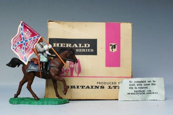 SOLD Britains "Eyes Right" Confederate Standard Bearer - VNMB
