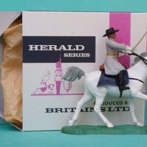 SOLD Britains ACW Confederate Cavalry Officer - Repro Box