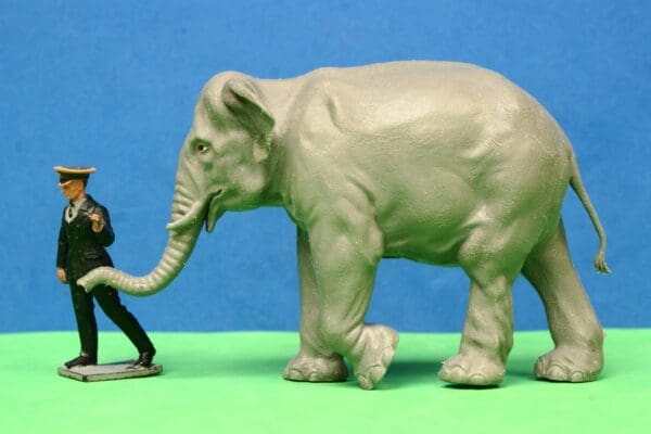 SOLD Britains Zoo Series Indian Elephant & Keeper #2