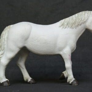SOLD Britains Field Horse - White PVC Plastic!