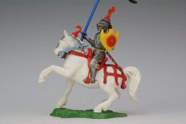 SOLD Swoppet C15th Mounted Knight with Standard