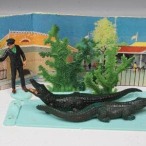 SOLD Britains Mini-Set Keeper & Crocodiles