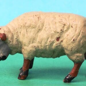 SOLD Herald Feeding Sheep BROWN Plastic Test Shot