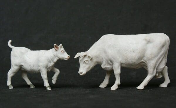NEW! Herald Cow Feeding & Heifer Calf - UNPAINTED - Image 3