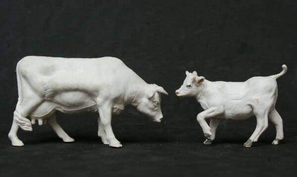 NEW! Herald Cow Feeding & Heifer Calf - UNPAINTED - Image 4