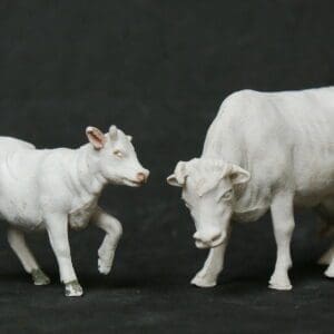 NEW! Herald Cow Feeding & Heifer Calf - UNPAINTED