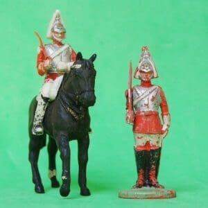 Herald Life Guard Trooper Mounted - Early WHITE Plastic!