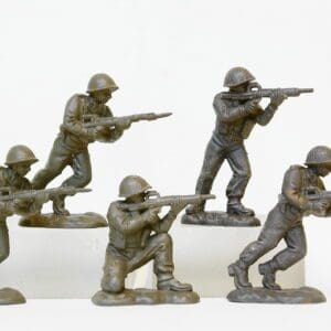 SOLD Herald Khaki Infantry - UNPAINTED Figures