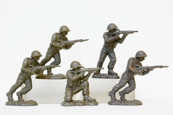 SOLD Herald Khaki Infantry - UNPAINTED Figures