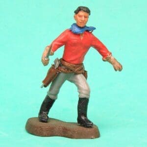 SOLD Swoppet 2nd Series Cowboy Knife-fighter - RED Torso!
