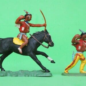 SOLD Swoppet Braves with Bow - Mounted & On Foot