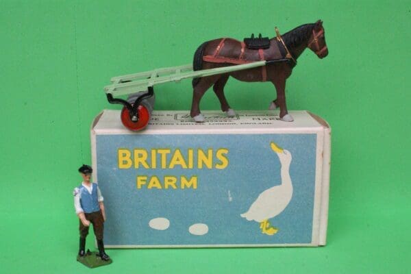 SOLD Britains Horse Roller with PLASTIC Horse - 'Duck' Box! - Image 9