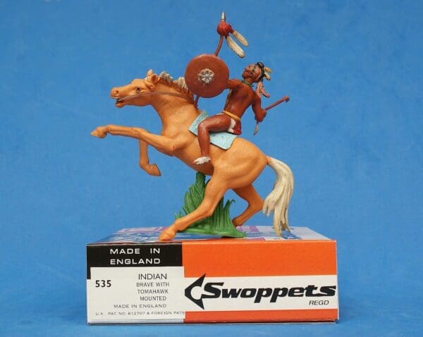 **SALE** Indian Brave with Tomahawk Mounted (2nd Series) - Image 3