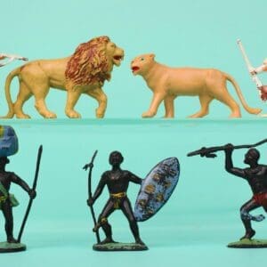 SOLD Charbens Charbens Safari Set Figures & Lions - Rare!