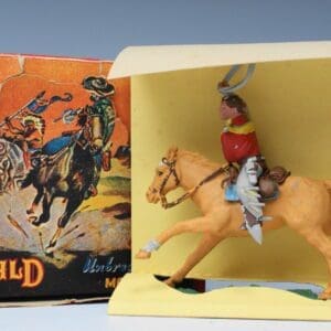 Herald Zang Mounted Cowboy Lassoing (Red Shirt)