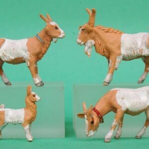 Herald Goat Family (Tan & White) - Back in Stock!