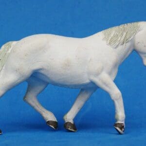 SOLD Britains Field Horse - White PVC Plastic!