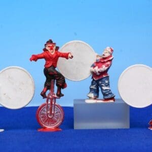 SOLD Charbens Circus Clowns - Unicycle & Hoops
